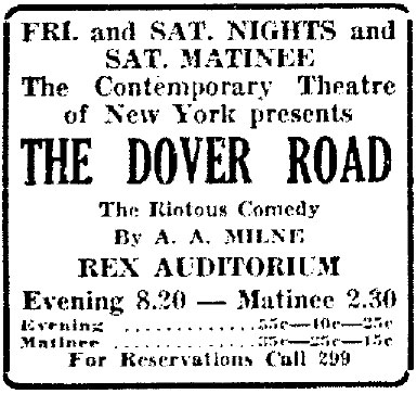 The Dover Road ad